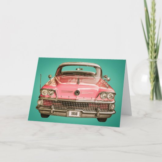 tClassic Buick 1958 Century Car Kaart (Voorkant)