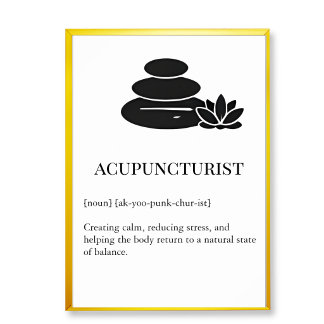 TCM-muurkunst voor acupunctuur wandkaart Poster