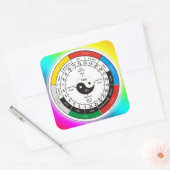 TCM Organogram / orgaanklok Vierkante Sticker (Envelop)