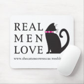 TCMR "Real Mannen Love Cats" Mousepad Muismat (Met muis)