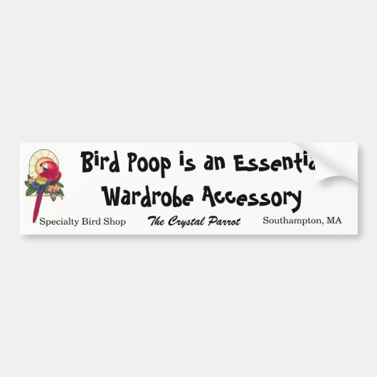 TCP Bird Poop Bumpersticker (Voorkant)