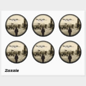 TCR - Reishuis - Tickers (blad van 6) Ronde Sticker (Vel)