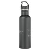 TCS Black Matte Water Fles (Achterkant)