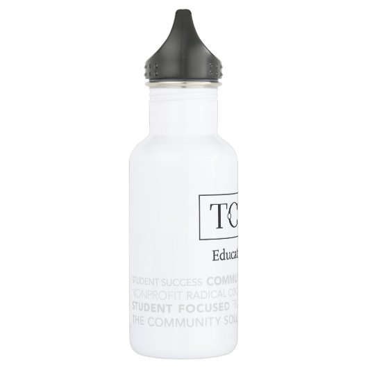 TCS Typografie White Water Bottle Waterfles (Links)