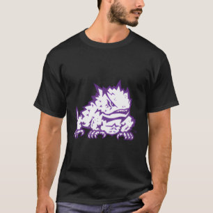 TCU Gehoornde Kikkers Linker Borst Mascotte T-shirt