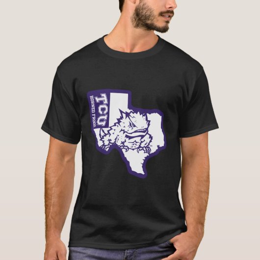 TCU Horned Frogs State officieel gelicenseerd T-shirt (Voorkant)