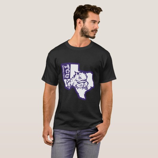 TCU Horned Frogs State officieel gelicenseerd T-shirt (Voorkant volledig)