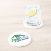 TCU-onderzetter (wit) Zandsteen Onderzetter (Zijkant)