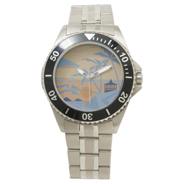 TCU SUNSET CABANA horloge (Voorkant)