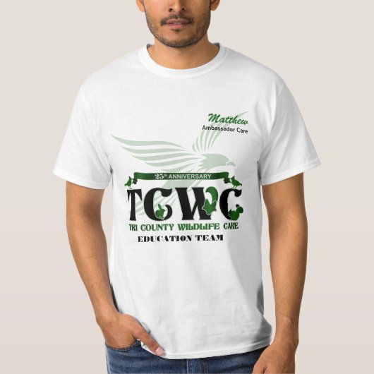 TCWC 25th Jubileum Limited Uitgave met Naam T-shirt (Voorkant)