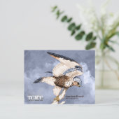 TCWC - American Kestrel Illustratie met Logo Briefkaart (Staand voorkant)