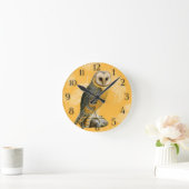 TCWC - Barn Owl Vintage Ronde Klok (Huis)