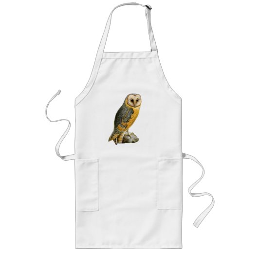 TCWC - Barn Owl voor de Chef Lang Schort (Voorkant)