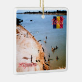 TD005 N'DJAMENA, kuststrand Chari, Keramisch Ornament (Rechts)