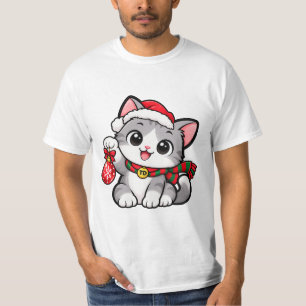 TD Kitty Kerstmis Kat T-Shirt