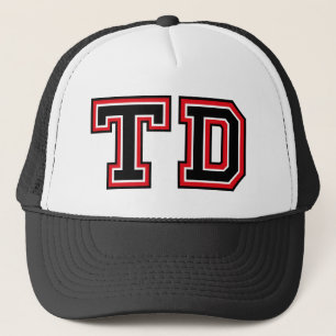 "TD" Monogram Trucker Hat Pet
