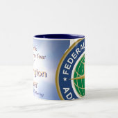 TD-naam - Gepersonaliseerd - Gepersonaliseerd Tweekleurige Koffiemok (Center)