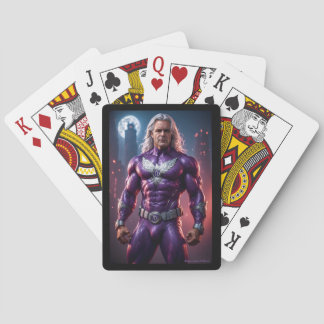 TD Phoenix. Mijn Superheld. Paarse kracht! Pokerkaarten