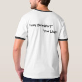TDC Mannen zwart/wit Ringer T-shirt (Achterkant volledig)