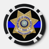 TDCJ Parole Division Coin Pokerchips (Achterkant)