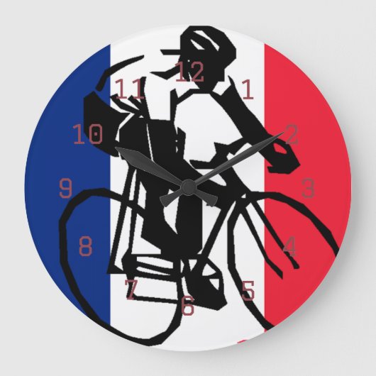 tdf vive le velo aangepast ontwerp grote klok (Voorkant)