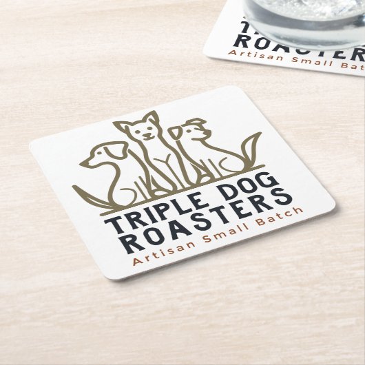 TDR-Onderzetters Kartonnen Onderzetters (Schuin)