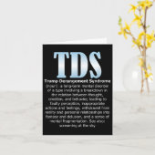 TDS Trump Derangement Syndrome Grappige Trump Kaart (Gele Bloem)