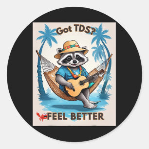 TDS Trump Derangement Syndrome Grappige Trump-onde Ronde Sticker