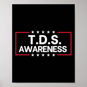 Tds Trump Derangement Syndroom Grappige Trump Supp Poster