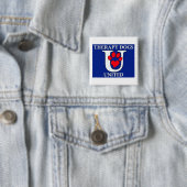 TDU Logo Vierkant Shirt Knoop Vierkante Button 5,1 Cm (In situ)