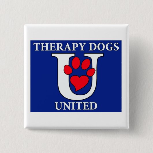 TDU Logo Vierkant Shirt Knoop Vierkante Button 5,1 Cm (Voorkant)
