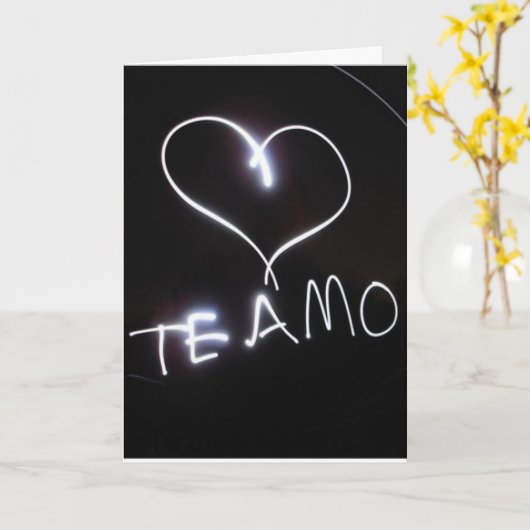 Te amo aunque… kaart (Gele Bloem)