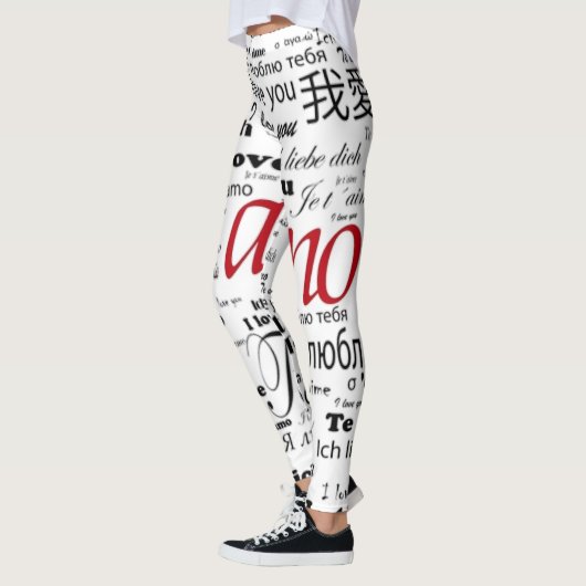 te amo con muchas idiomas leggings (Links)