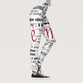 te amo con muchas idiomas leggings (Rechts)