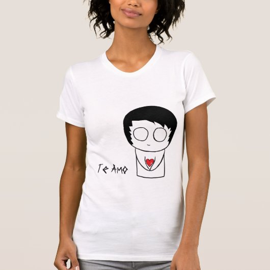 Te Amo Emo T-shirt (Voorkant)
