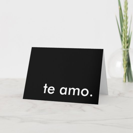te amo. feestdagen kaart (Voorkant)
