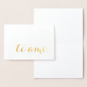 te amo goud folie folie kaarten (Display)