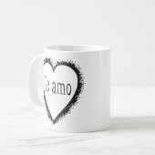 Te amo, ik hou van je in het Spaans Koffiemok (Voorkant links)