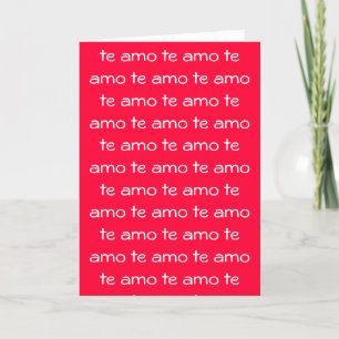 te amo - kaart (V-dag)