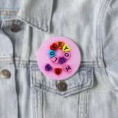 Te amo mamá ronde button 7,6 cm (In situ)