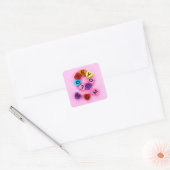 Te amo mamá vierkante sticker (Envelop)