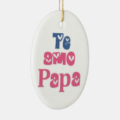 Te Amo Papa Keramisch Ornament (Rechts)