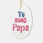 Te Amo Papa Keramisch Ornament (Links)