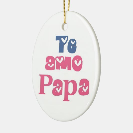 Te Amo Papa Keramisch Ornament (Links)