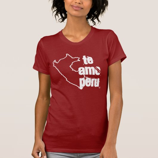 Te Amo Peru T-shirt (Voorkant)
