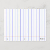 te amo schetsen van schrijfblok papier briefkaart (Achterkant)