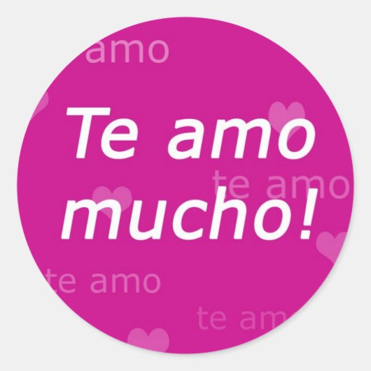 Te Amo Sticker (Voorkant)