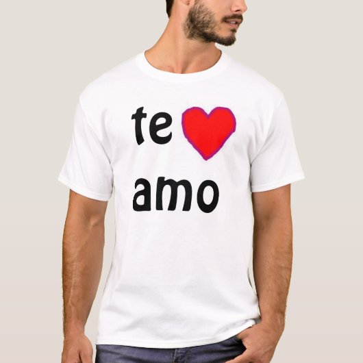 "Te amo" t-shirt (Voorkant)