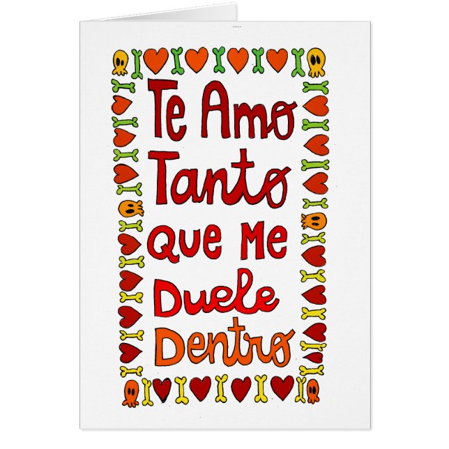 Te amo tanto (Voorkant)