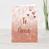 Te Amo Tarjeta Valentijnsdag Feestdagen Kaart (Voorkant)